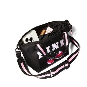 PINK Victoria’s Secret Mini Crossbody Nylon Tote Bag